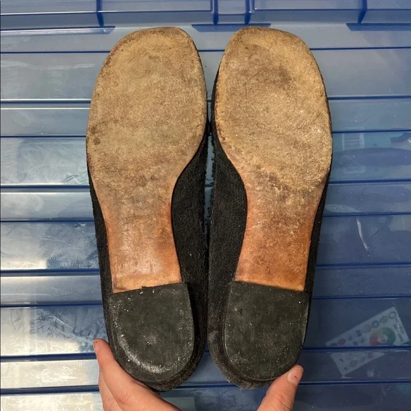 Prada Women's Black Denim Flats 38 - Picture 3 of 6